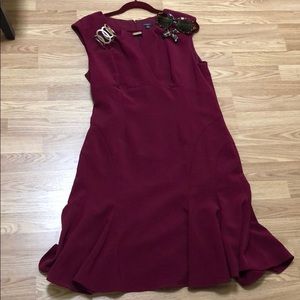 Ann Taylor. Red/Burgundy 🍷 💃 dress.